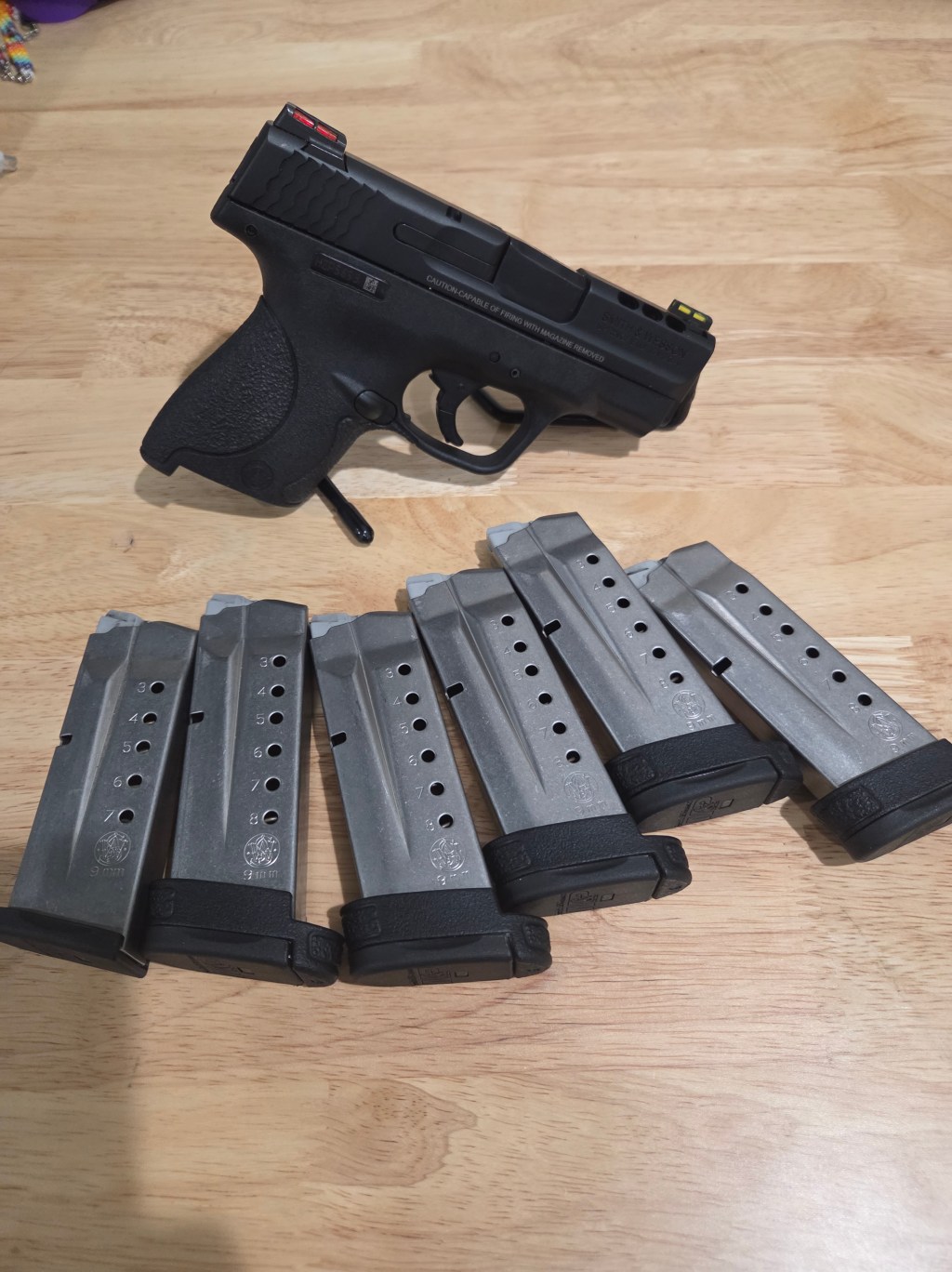 -USED- SMITH & WESSON M&P 9 SHIELD PERFORMANCE CENTER PISTOL 9mm Luger CAL. –&nbsp;$500